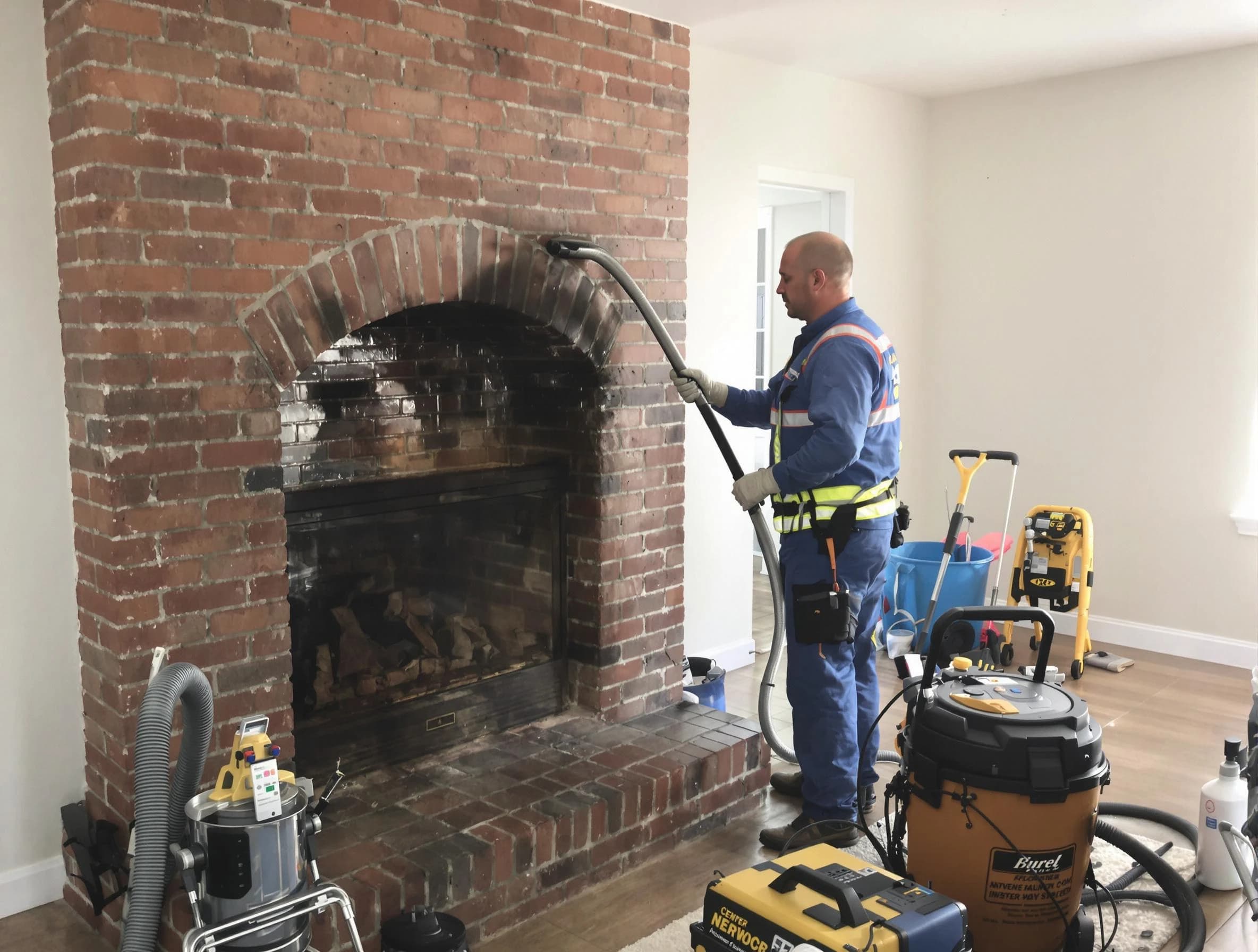 Lexington Chimney Sweep expert performing detailed chimney sweep in Lexington, MA