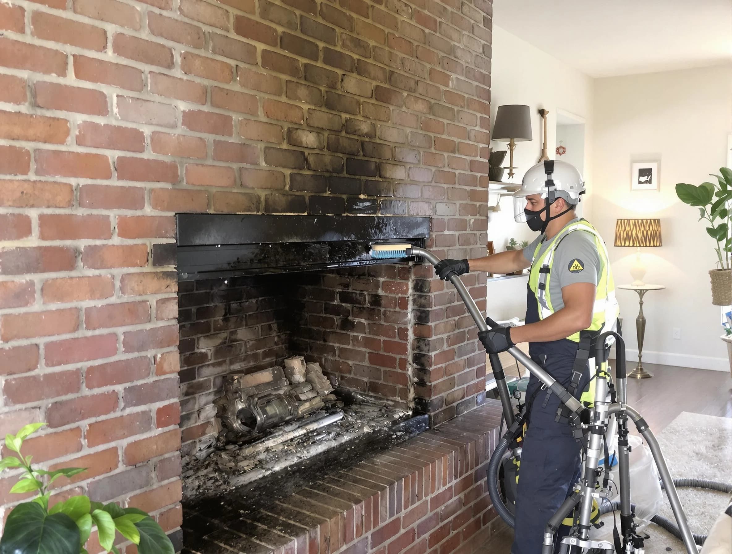 Lexington Chimney Sweep providing fireplace cleaning services in Lexington, MA