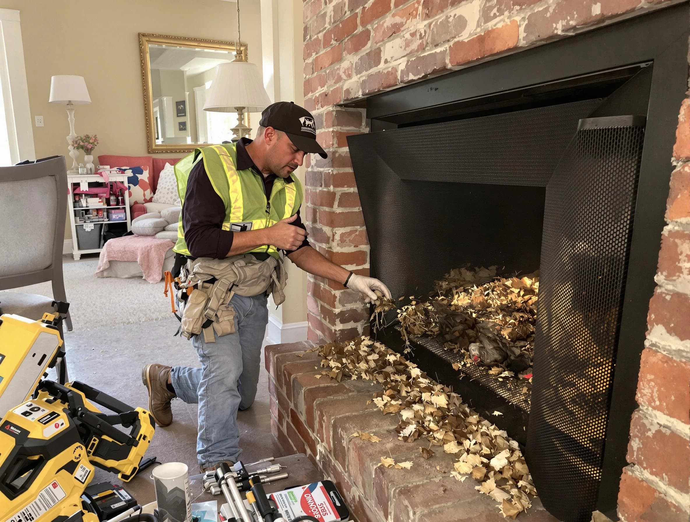 Safe screening installation by Lexington Chimney Sweep in Lexington, MA