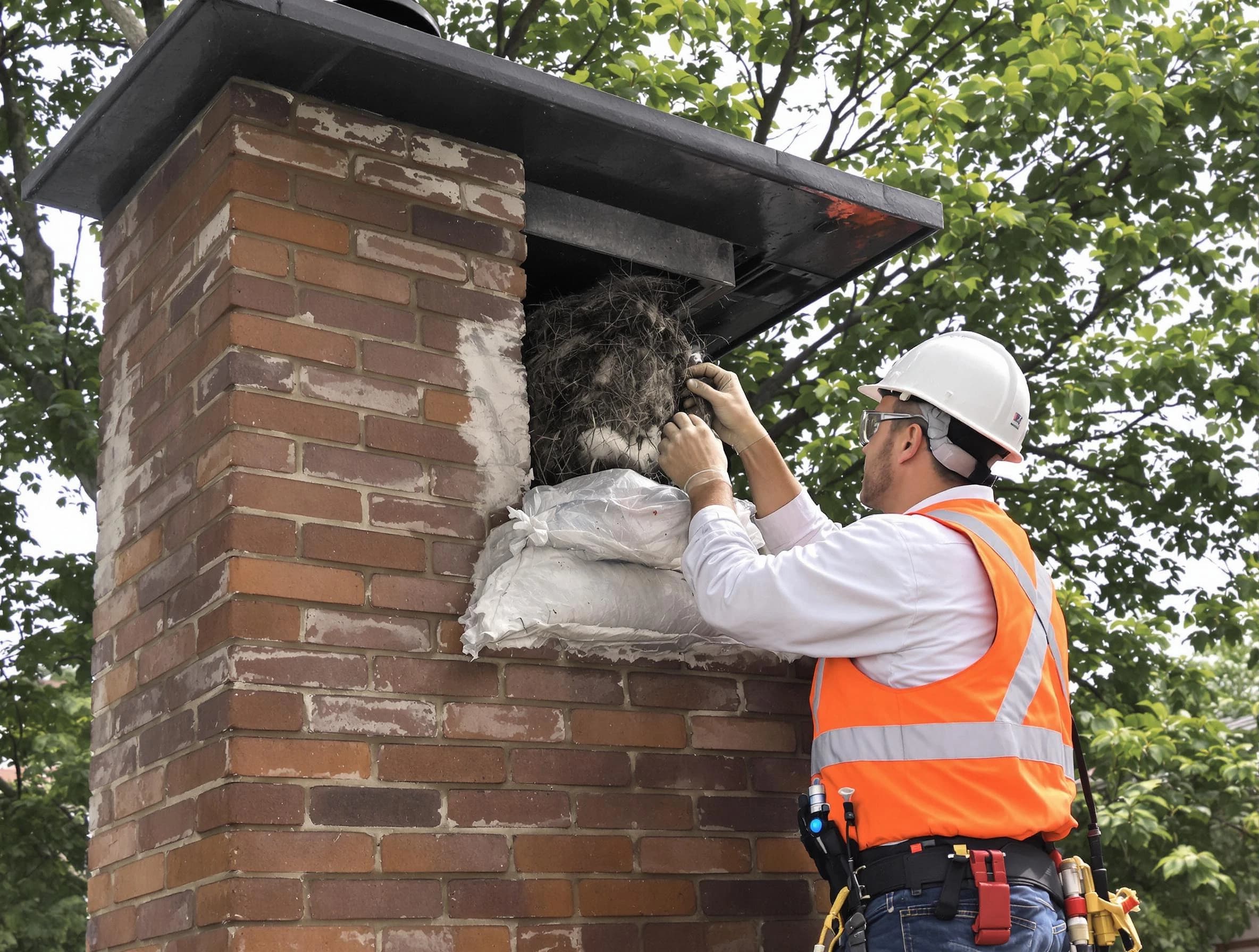 Humane removal of debris and animals by Lexington Chimney Sweep in Lexington, MA
