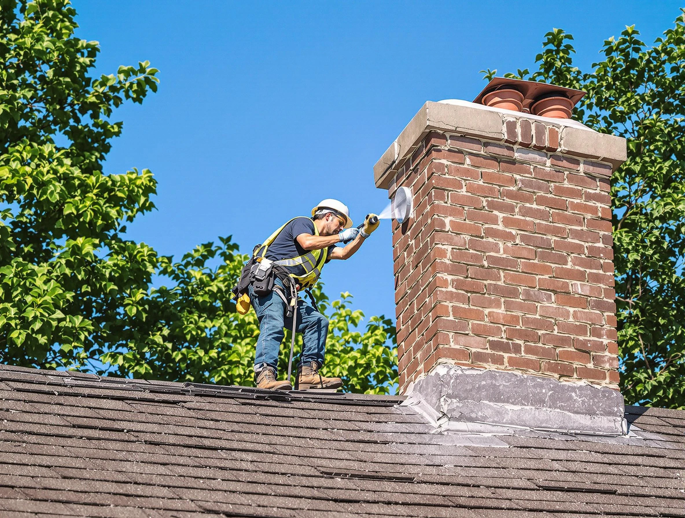 Lexington Chimney Sweep performing an inspection with advanced tools in Lexington, MA