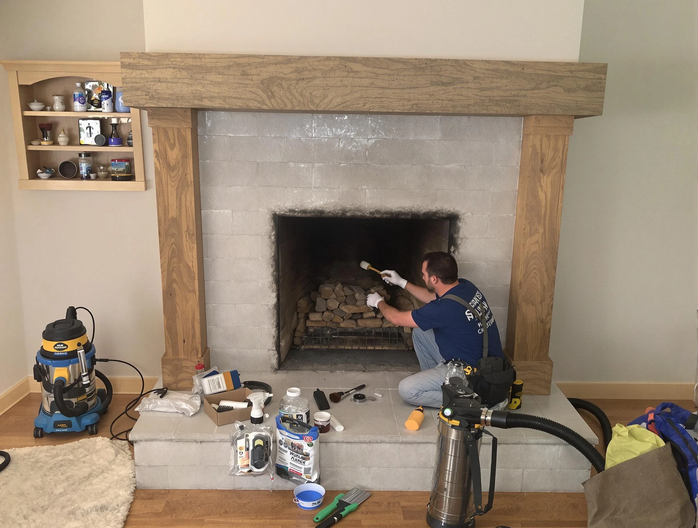 Detailed creosote removal process by Lexington Chimney Sweep in Lexington, MA